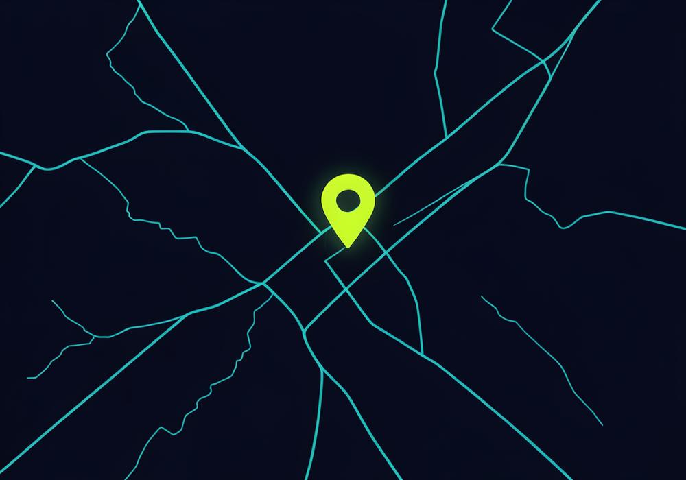 Stylised map showing the AIWebUK location in Coulsdon, Surrey